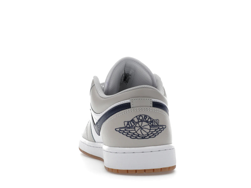 Air Jordan 1 Low Midnight Navy Neutral Grey - White/Neutral Grey/Gum Medium Brown/Midnight Navy - 553558-146 - 26