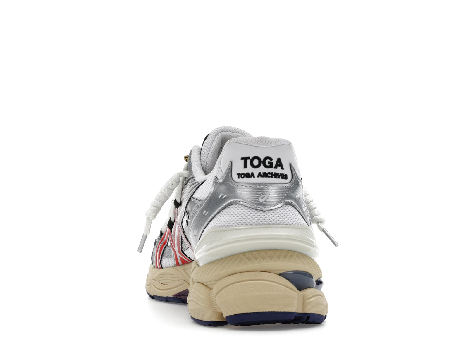 Asics Gel Cumulus 16 Toga White Red Pure Silver - White/Red/Pure Silver - 1203B115-100 - 26