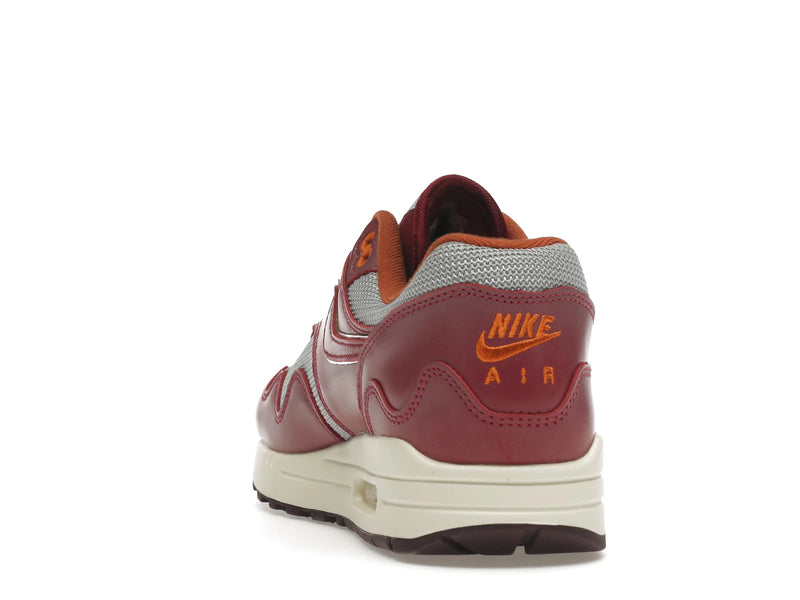 Nike Air Max 1 Patta Waves Rush Maroon With Bracelet - Metallic Silver/Rush Maroon - DO9549-001 - 26