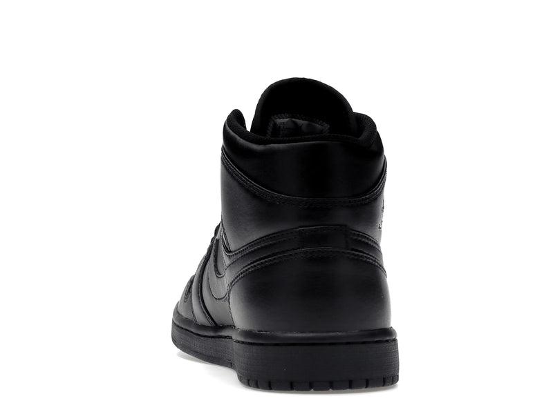 Air Jordan 1 Mid Triple Black (2022) - Black/Black/Black - 554724-093 - 26