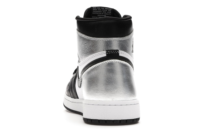 Air Jordan 1 Retro High Silver Toe (W) - Black/Metallic Silver-White-Black - CD0461-001 - 26