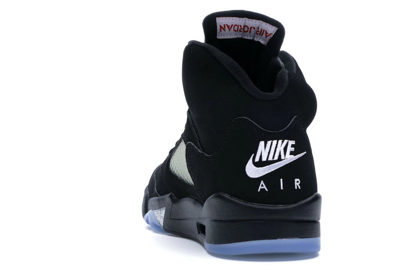 Jordan 5 Retro Black Metallic (2016) - Black/Fire Red-Metallic Silver-White - 845035-003 - 26