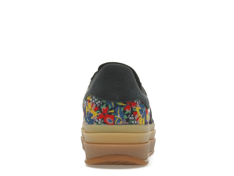 adidas Gazelle Bold Liberty London Floral Embroidery (Women's) - Core Black/Supplier Colour/Gold Metallic - JI2572 - 27
