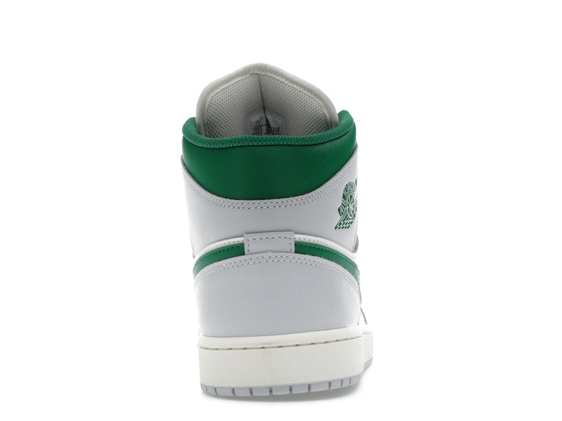 Air Jordan 1 Mid White Pure Platinum Pine Green - Summit White/Pure Platinum/Sail/Pine Green - DQ8426-142 - 27