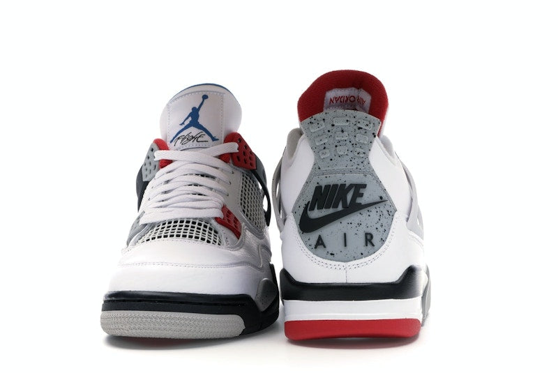 Air Jordan 4 Retro What The - White/Military Blue-Fire Red-Black-Cement Grey - CI1184-146 - 27