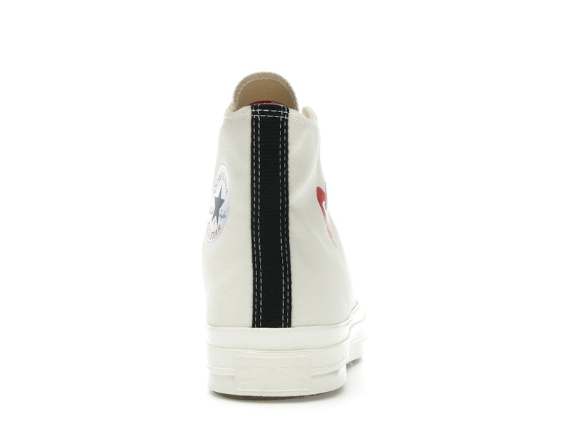 Converse Chuck Taylor All Star 70 Hi Comme des Garcons PLAY Single Heart Milk - Ansicht 28