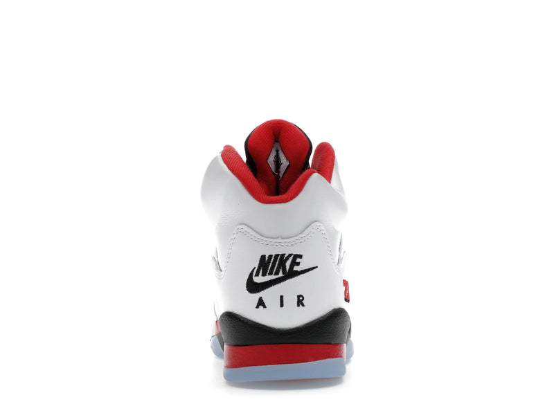 Air Jordan 5 Retro Fire Red Black Tongue (2025) (GS) - White/Fire Red/Black - HQ7980-101 - 27