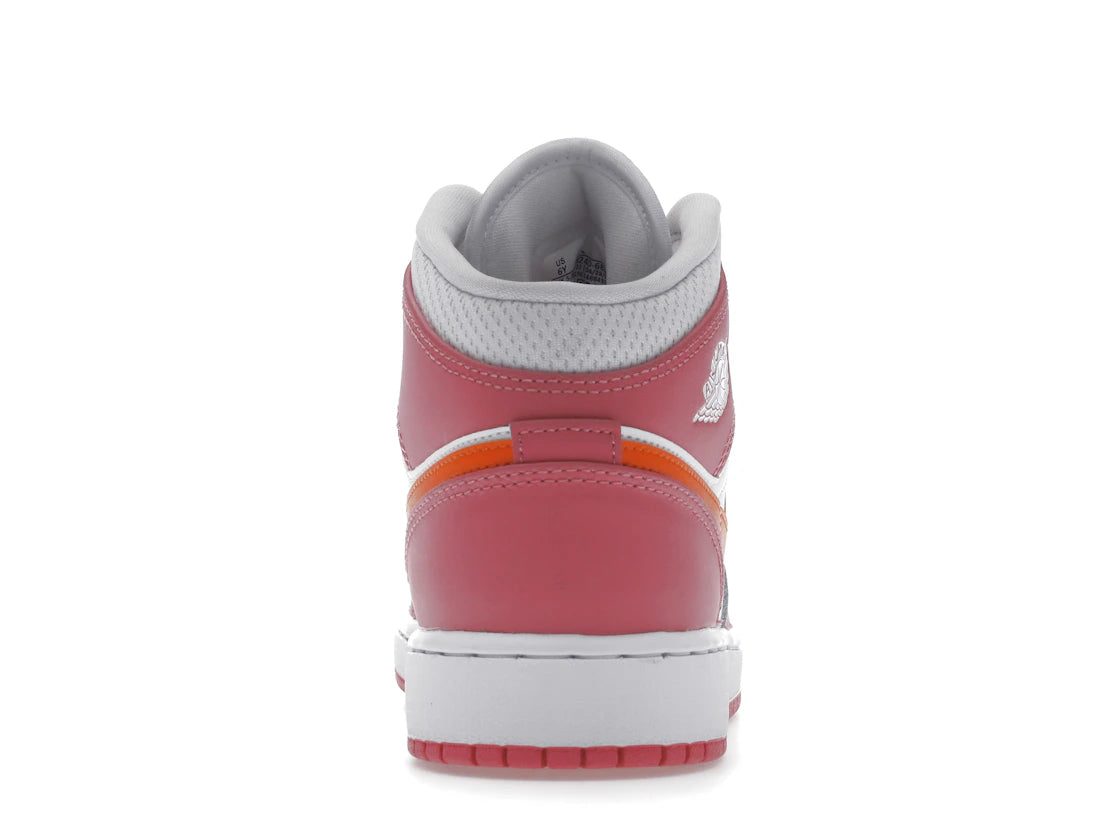 Image 3 de Air Jordan 1 Mid Pinksicle Safety Orange GS DX3240-681