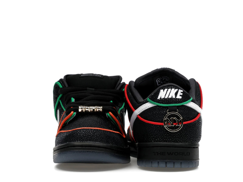 Nike SB Dunk Low Bronx Girls Skate - Black/White/Challenge Red/Total Orange/Lucky Green/Smoke Grey - HV1664-001 - 27