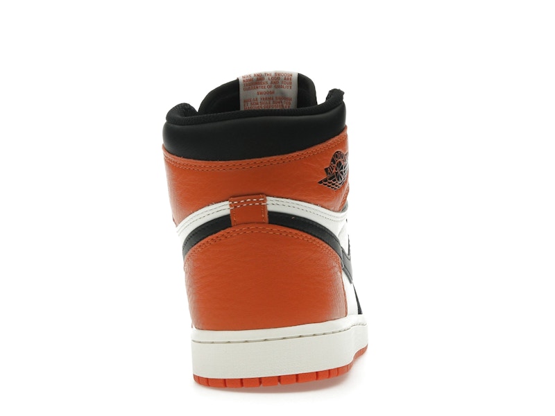 Air Jordan 1 Retro High OG Shattered Backboard (2025) - Black/Black-Sail-Starfish - DZ5485-008 - 27