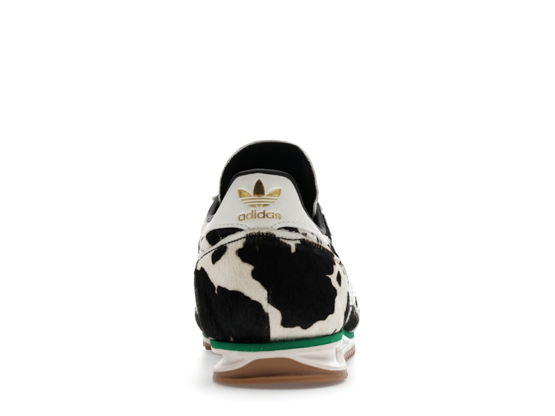 adidas SL 72 OG Cow Print Black White (Women's) - Core Black/Off White/Court Green - JR1639 - 27