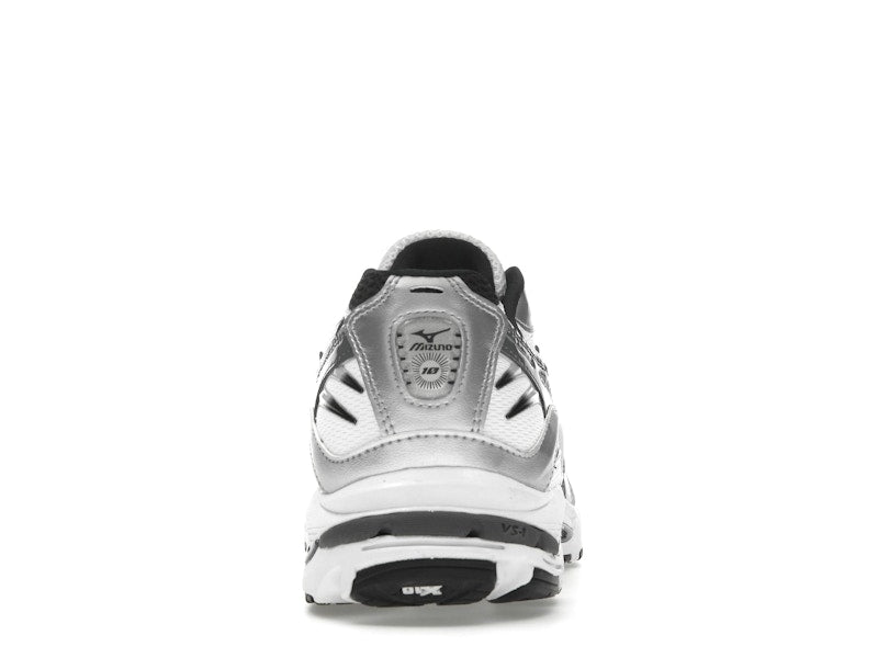 Mizuno Wave Rider 10 White Silver Black - vue 27