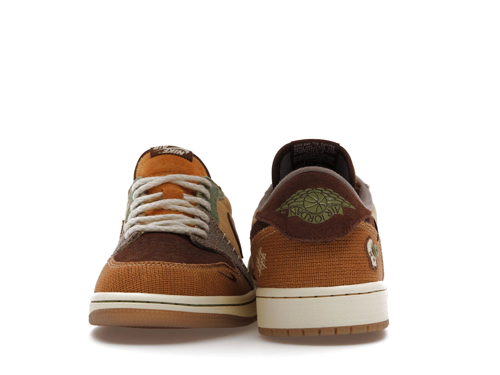 Air Jordan 1 Retro Low OG Zion Williamson Voodoo - Flax/Muslin-Fauna Brown-Oil Green-Sesame-Moon Fossil - DZ7292-200 - 27