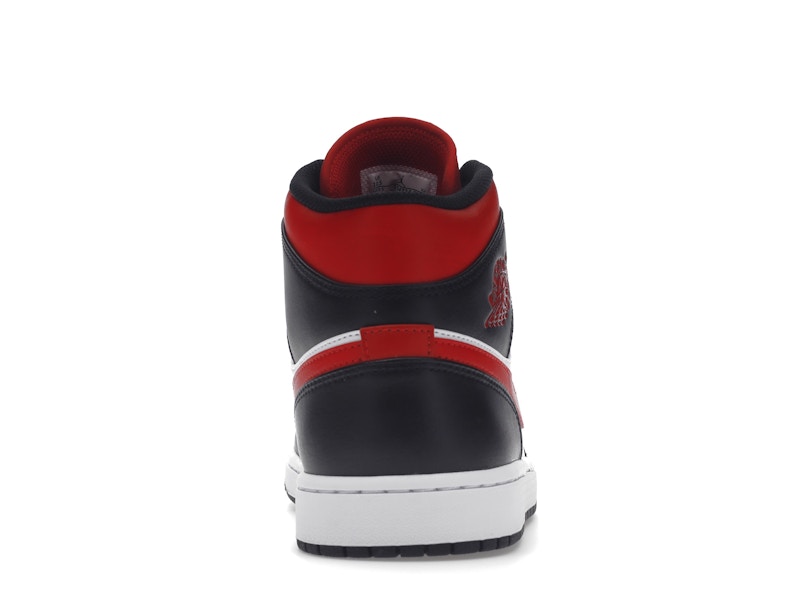 Air Jordan 1 Mid White Black Red (2022) - visning 27