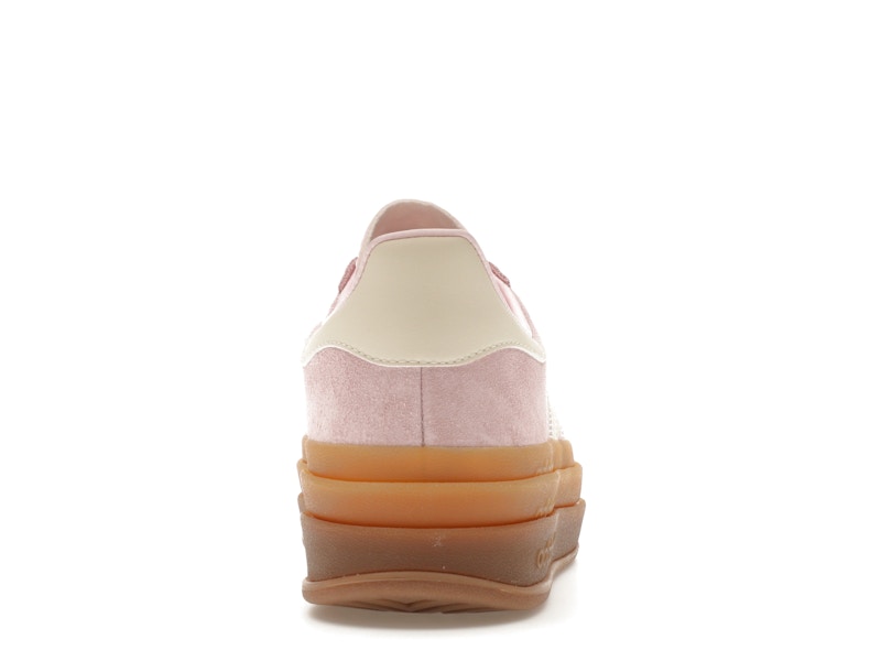 adidas Gazelle Bold Clear Pink Cream White (Women's) - Clear Pink /Cream White/Gold Metallic - JQ7777 - 27