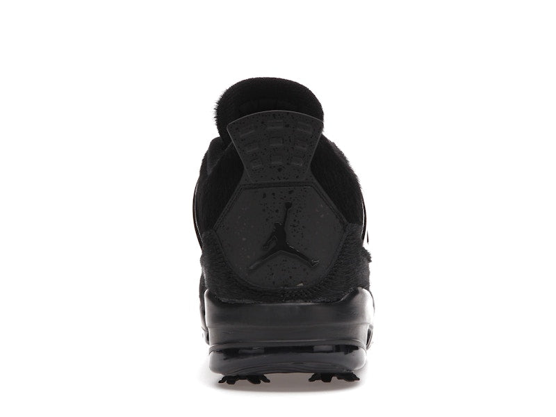 Air Jordan 4 Retro Golf Black Cat Pony Hair - Black/Cement Grey - CU9981-001 - 27