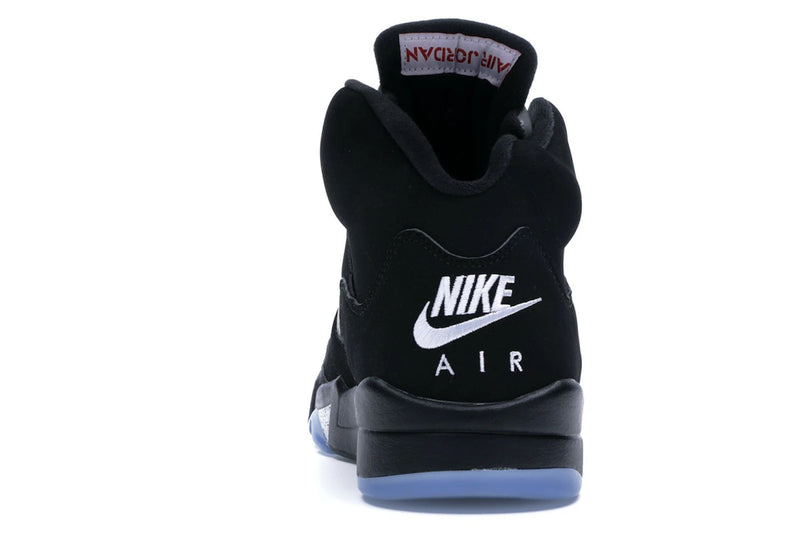 Jordan 5 Retro Black Metallic (2016) - Black/Fire Red-Metallic Silver-White - 845035-003 - 27