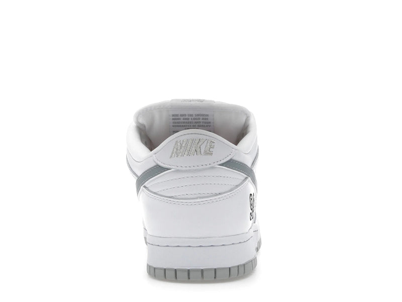 Nike SB Dunk Low Supreme 94 White Metallic Silver - White/Metallic Silver/White - HQ8487-100 - 27