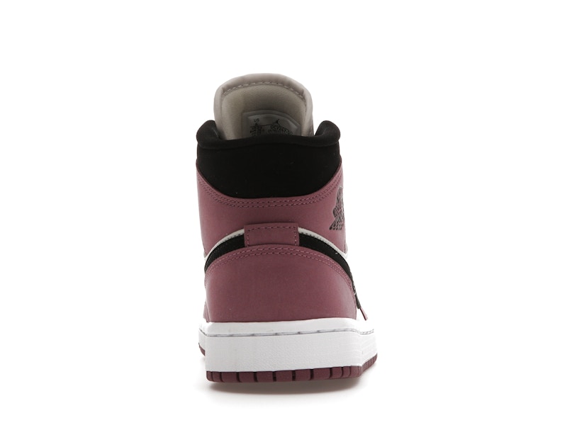 Air Jordan 1 Mid Berry Pink (W) - Light Mulberry/Light Bone/White/Black - DC7267-500 - 27