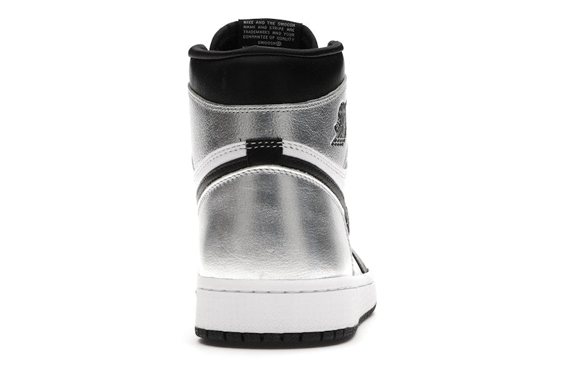 Air Jordan 1 Retro High Silver Toe (W) - Black/Metallic Silver-White-Black - CD0461-001 - 27