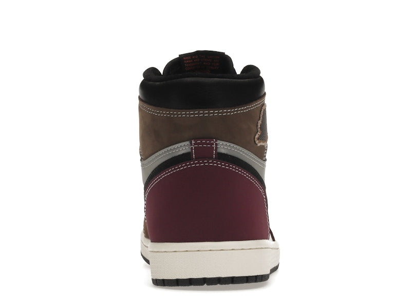 Air Jordan 1 Retro High OG Hand Crafted - Black/Archaeo Brown-Dark Chocolate - DH3097-001 - 27