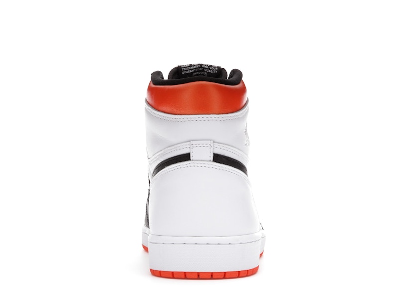 Air Jordan 1 Retro High Electro Orange - White/Electro Orange-Black - 555088-180 - 27