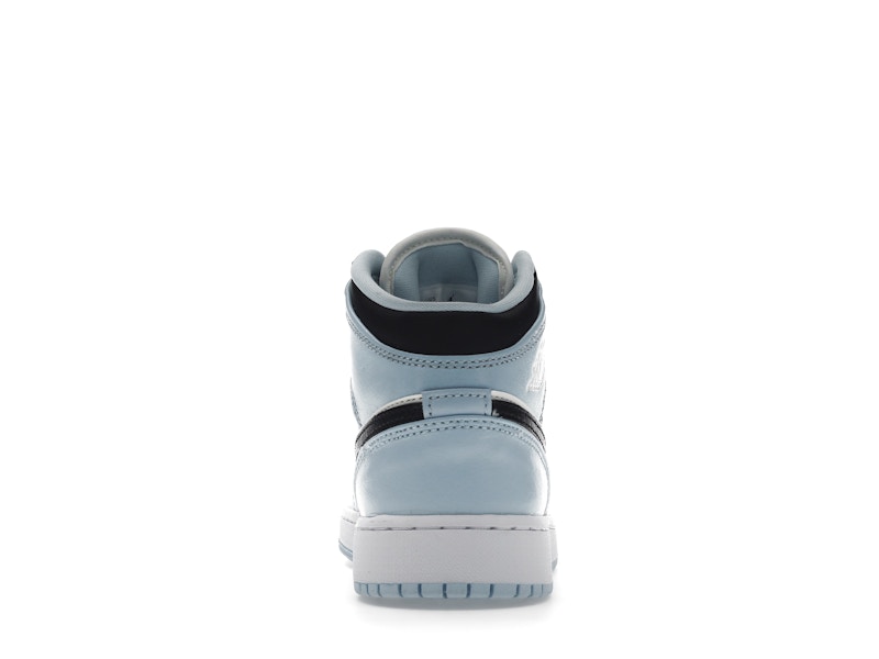 Air Jordan 1 Mid Ice Blue (GS) - Ice Blue/Black-Sail-White - 555112-401 - 27