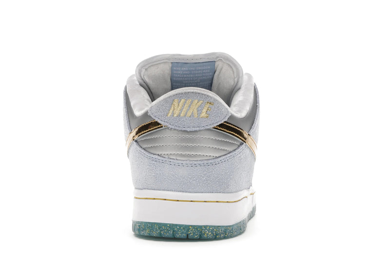 Nike SB Dunk Low Sean Cliver - Ice Blue/White-Metallic Gold-Metallic Silver - DC9936-100 - 27