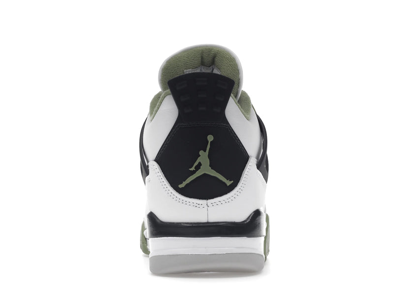 Air Jordan 4 Retro Oil Green (W) - White/Seafoam/Dark Ash/Neutral Grey - AQ9129-103 - 27