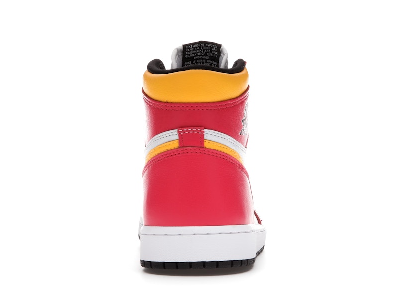 Air Jordan 1 Retro High OG Light Fusion Red - Light Fusion Red/White-Laser Orange-Black - 555088-603 - 27