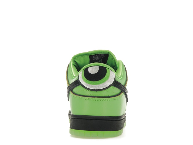 Nike SB Dunk Low The Powerpuff Girls Buttercup - Mean Green/Black/Lotus Pink - FZ8319-300 - 27