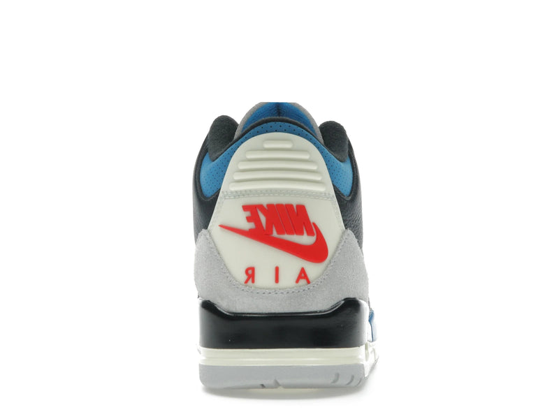 Air Jordan 3 Retro OG Rare Air - Black/Chile Red/Neutral Grey/Military Blue/Coconut Milk - IB8967-004 - 27