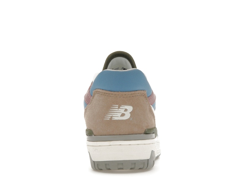 New Balance 550 Sea Salt Blue Laguna - Sea Salt/Blue Laguna/Dark Olivine - BB550PGA - 27