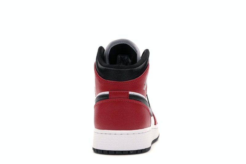 Air Jordan 1 Mid Chicago Black Toe (GS) - weergave 27