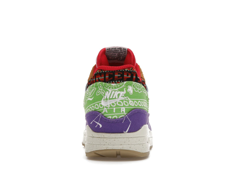 Nike Air Max 1 SP Concepts Denim Paisley - Wild Violet/Multi-Color-Sail - (Special Box) DN1803-500 - 27