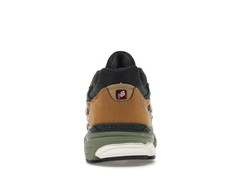 New Balance 990v3 MiUSA Tan Green - Tan/Green - M990WG3 - 27