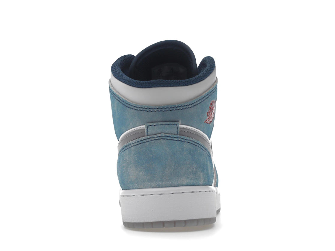 Image 3 de Air Jordan 1 Mid SE French Blue Light Steel GS DR6235-401