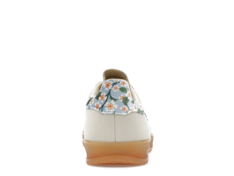 adidas Gazelle Indoor Liberty London Mitsi Day (Women's) - Crew White/Gold Metallic/Tactile Blue - JR3601 - 27
