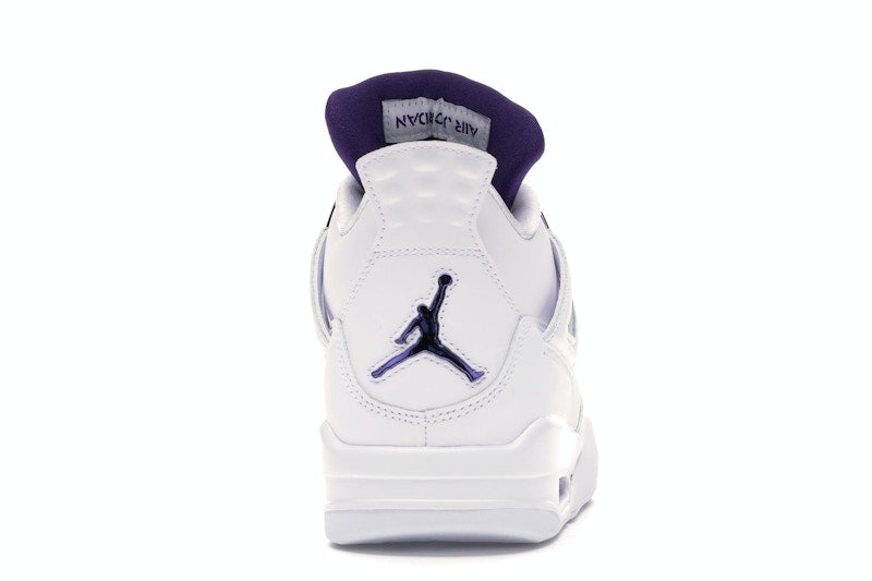 Air Jordan 4 Retro White Court Purple - White/Metallic Silver-Court Purple - CT8527-115 - 27
