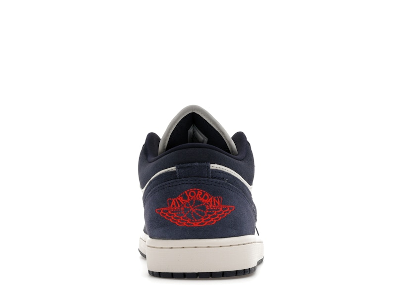 Air Jordan 1 Low SE Obsidian Suede - Obsidian/University Gold/Chile Red/Obsidian - IO7448-400 - 27