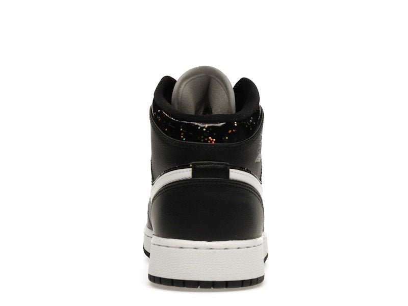 Air Jordan 1 Mid Black Speckle (GS) - Black/White - AV5174-001 - 27