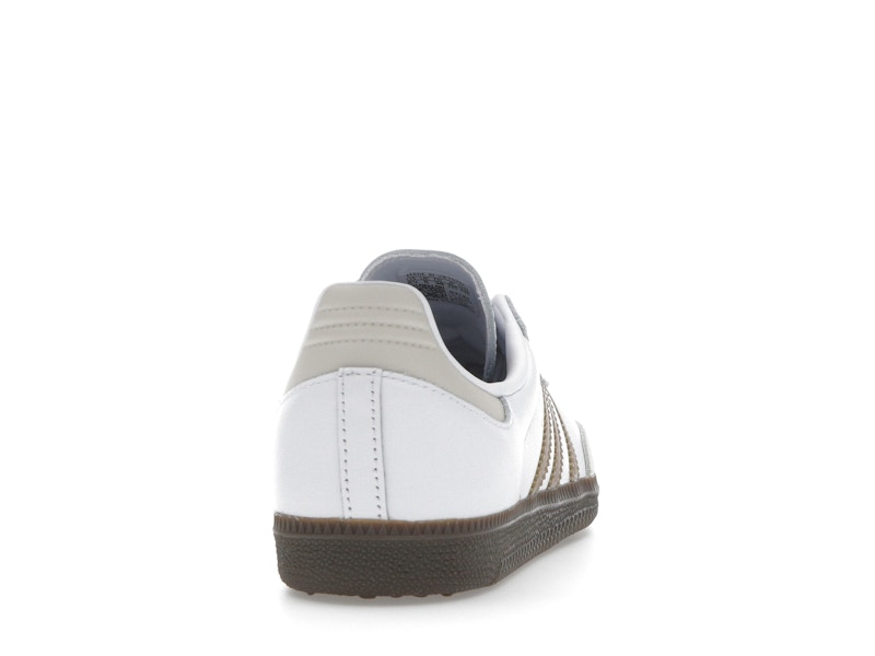 adidas Samba OG White Cardboard Gum - Cloud White/Cardboard/Gum - JR0912 - 28