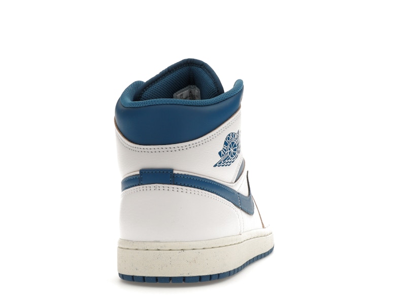 Air Jordan 1 Mid SE Industrial Blue - White/Sail/Industrial Blue - FN5215-141 - 28