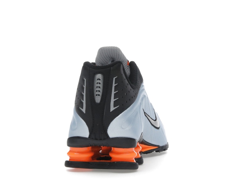 Nike Shox R4 Blue Tint Total Orange Black Metallic Silver (Women's) - view 27