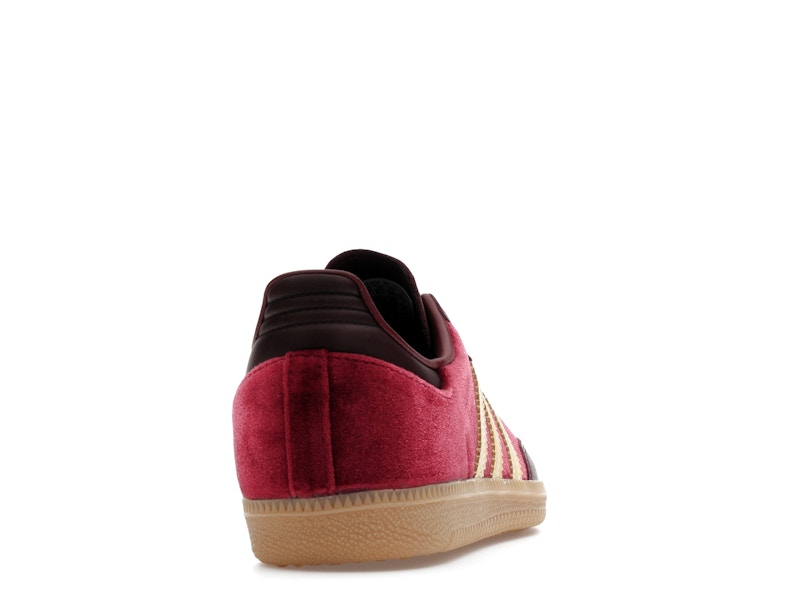 adidas Samba OG Shadow Red Velvet (Women's) - Shadow Red/Maroon/Gum - JS1394 - 28