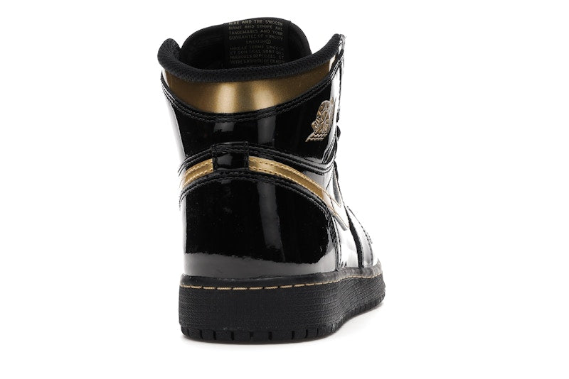 Air Jordan 1 Retro High Black Metallic Gold (2020) (GS) - Black/Black-Metallic Gold - 575441-032 - 28