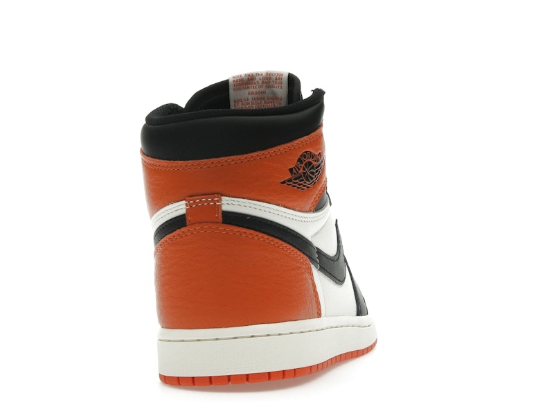 Air Jordan 1 Retro High OG Shattered Backboard (2025) - Black/Black-Sail-Starfish - DZ5485-008 - 28
