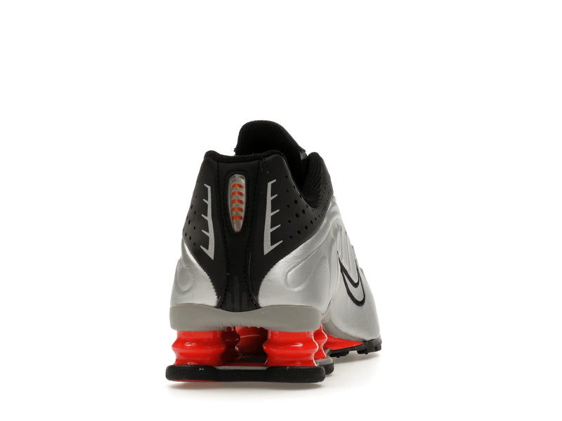 Nike Shox R4 Metallic Silver Black Picante Red (GS) - Metallic Silver/Black/Picante Red/Metallic Silver - CW2626-005 - 28