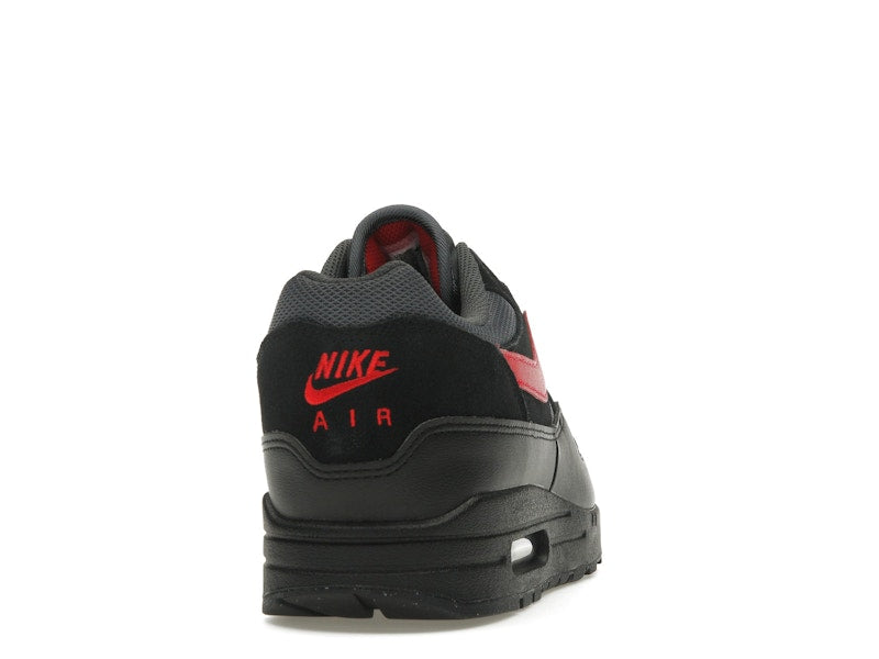Nike Air Max 1 Essential Vamps - Black/University Red/Iron Grey - FZ5808-008 - 28