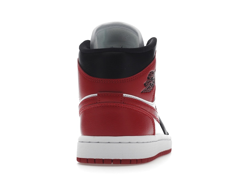 Air Jordan 1 Mid Alternate Bred Toe (W) - White/Red/Black - BQ6472-079 - 28